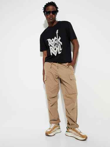 Max Men's URB_N Graphic Printed Round Neck Half Sleeve T-Shirt - Pack of 2 Multicolour