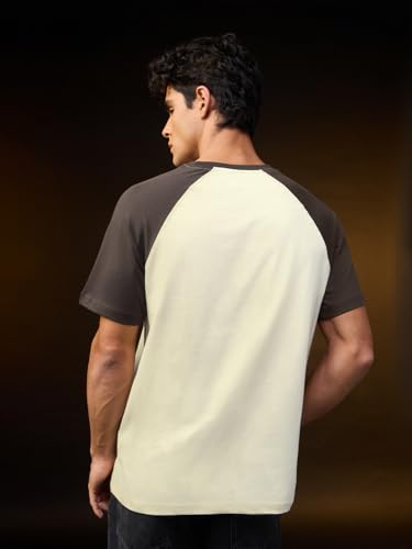 The Souled Store Green Day: Cloud Dookie Men and Boys Short Sleeves Round Neck Off-White Graphic Printed Casual Lightweight Streetwear Trendy T-Shirts