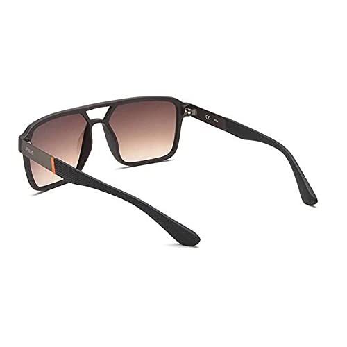 Fila sunglasses| 100% UV protected | Gradient | Full Rim | Square | Men | Large | Matt Brown Polycarbonate Frame | Brown Gradient FM Polycarbonate Lens
