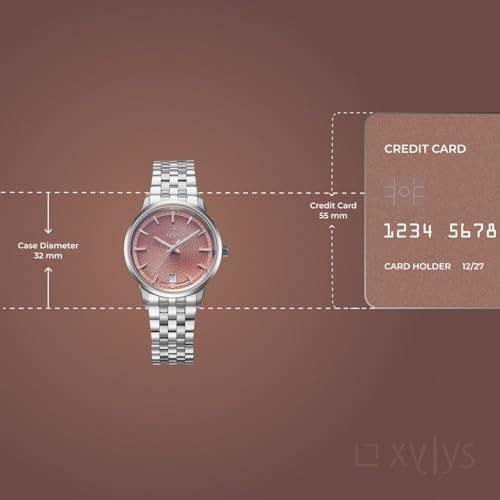 Xylys Waltz-L with Analog with Date Quartz Pink Dial Silver Stainless Steel Strap Watch for Women - 45028SM01E