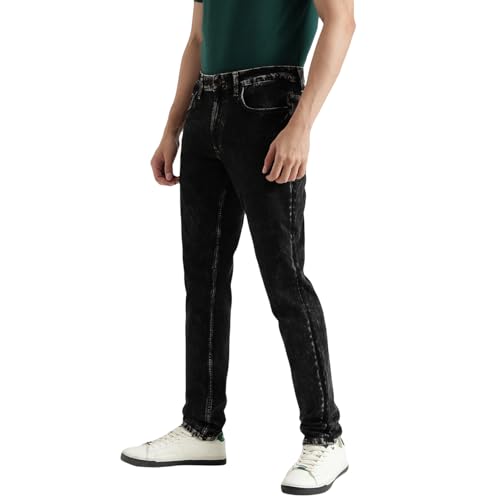 United Colors of Benetton Men's Slim Tapered Fit Jeans (25A4LOJE1439I901_Black
