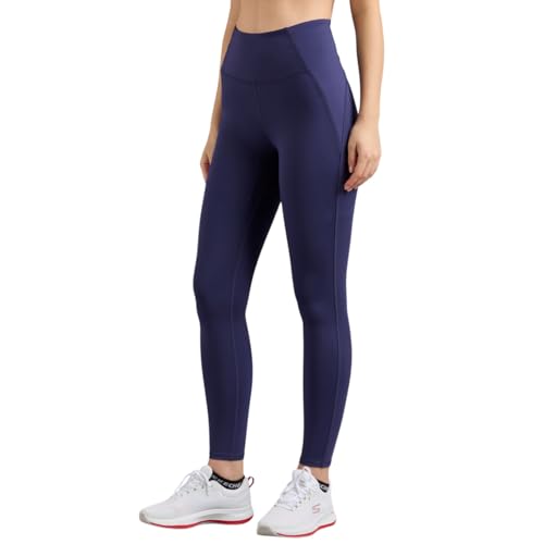Skechers Women's Skinny Leggings (LG42-NVPR_Navy/Purple
