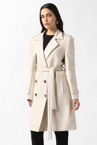 Women Beige Solid Casual Jacket