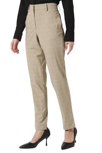 Van Heusen Women's Regular Casual Pants (VWTFCRGB821761_Beige