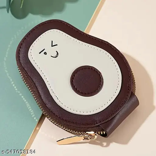 Zipper Atm Card Holder Bag VEMILIO Cute Avocado Design Card Holder
