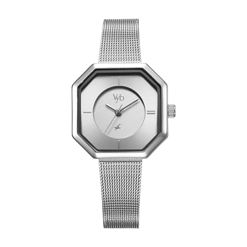 Fastrack Analog Silver Dial Women's Watch-FV60034SM01W