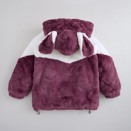 Hopscotch Female Full Sleeves Red Colourblocked Full-Sleeve Jacket For Ages (5-6 Years)