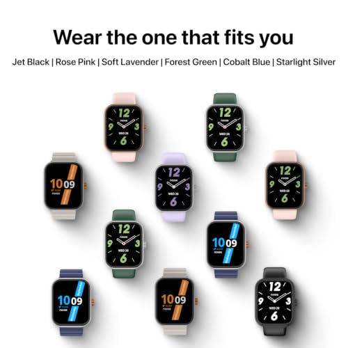 Noise New Launch ColorFit Pulse Air Smartwatch with BT Calling, 1.85" TFT Display, Lightweight 45g Design, Heart Rate & Step Tracking, Multi-Sport Modes, Find My Phone, Water Resistant (Rose Pink)