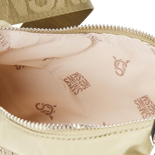 Steve Madden Womens Steve Madden Zoeyy-n Nylon Moon Shape Bag With Chain Steve Madden ZOEYY-N Nylon Moon Shape Bag With Chain, Olive, One Size, Steve Madden Zoeyy-n Nylon Moon Shape Bag With Chain