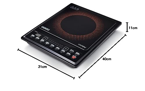 Usha Cookjoy (Cj1360Wpc) 1350 Watt Induction Cooktop (Black), Sealed, 1 Burner