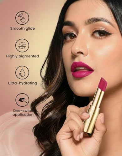 YUAANBEAUTY Ultra Matte Velvet Lipstick | Intense Pigmentation with Smooth Matte Finish | Lightweight & Comfortable Lip Color for Daily use (11 SOLAR)