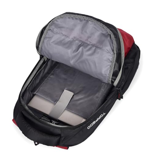 GREENLANDS Torpedo office Backpack– 35 Ltr Capacity | 17 Inch Laptop |Water-Resistant Bag | Padded & Adjustable Strap | Men & Women For Business Professionals & College Students - Red