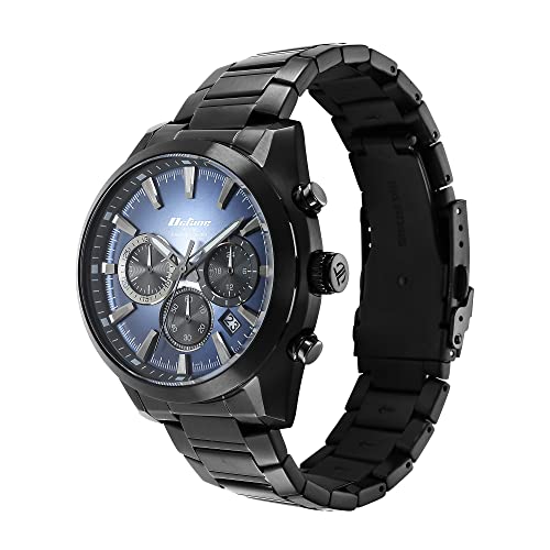 Titan Octane Classic Sporty Blue Dial Quartz Multifunction Stainless Steel Strap Watch for Men-NS90150NM01