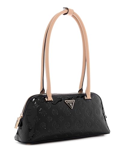 GUESS Black Logo Embossed Arnela Shoulder Bag
