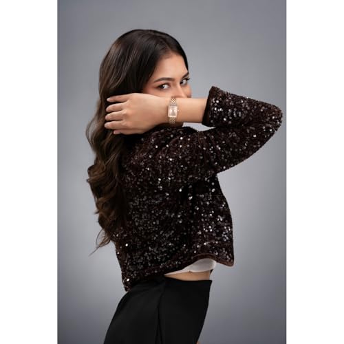 Fastrack Vyb Aurora with Quartz Analog Rose Gold Dial Rose Gold Alloy Strap Watch for Girls - FV60128WM02W