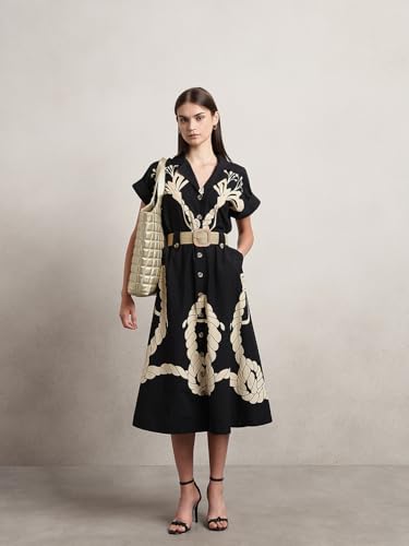 VERO MODA Women A-Line Black Dress