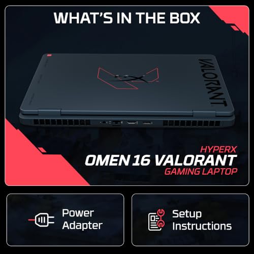 HP HyperX OMEN 16 (Valorant Edition) AMD Ryzen 7 8745HX, 8GB-RTX 5060, 16GB DDR5 (Upgradeable) Care