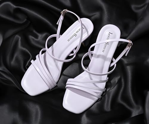 LOUIS STITCH Women’s Lilac Block Heel Sandals | Comfortable Sandal for Ladies | LSOF-LDBH-ACLL | UK-5
