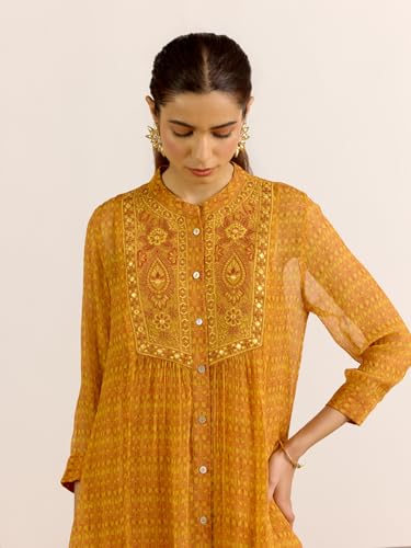 Aarke Ritu Kumar Yellow Mia Kurta With Pant