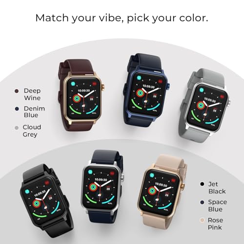 Noise Pulse Hyper Smart Watch with 21 Days Battery, 1.85" Display, AI Watch Faces, 100+ Sports Modes, Health Suite, SpO2 & Heart Rate Monitor, 1ATM Water Resistant(Jet Black)