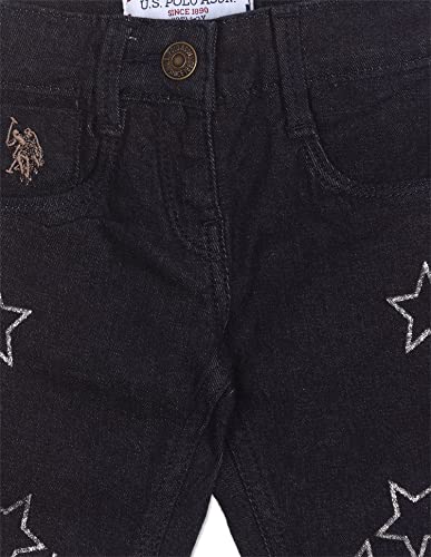 UGJEN0081 Star Stud Jeans, 12T Jeans DK. Blue