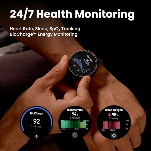 Amazfit Active Max(Smartchoice) Smart Watch 1.5" AMOLED Display,25-Day Battery,Offline Maps,GPS,4GB Storage,170+Sport Modes,5 ATM,Heart Rate & Sleep Fitness Tracker, Android & iPhone,Black