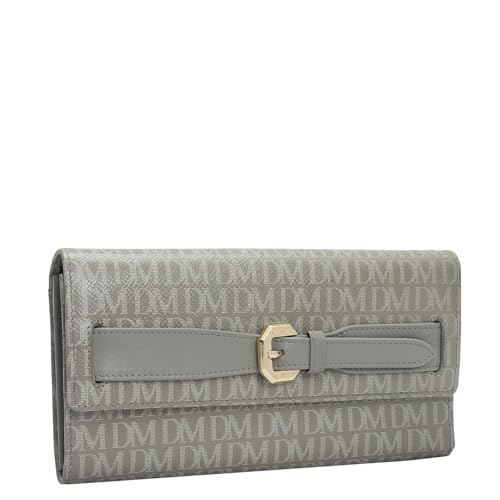 Da Milano Leather Sling Wallet for Women - Grey (LSW-10442)