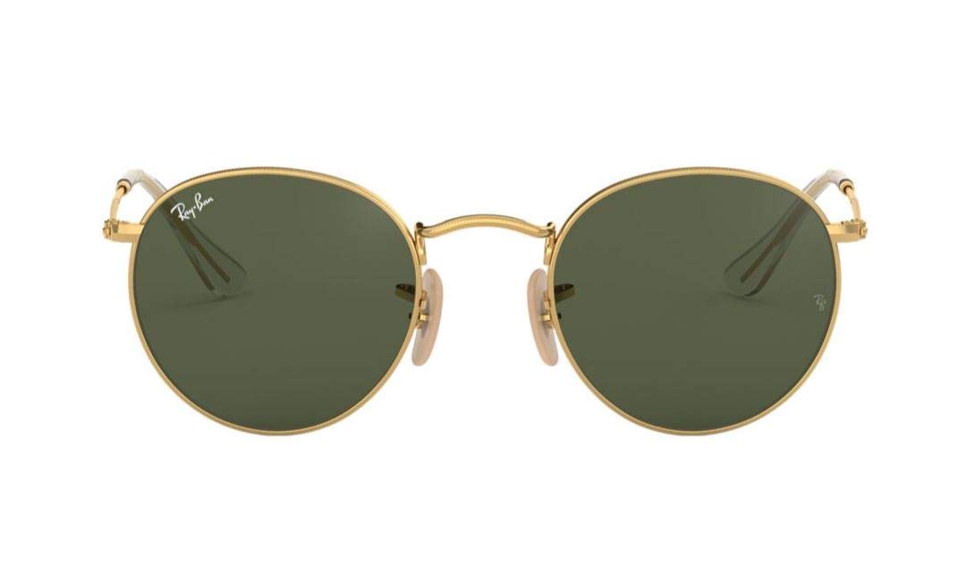 Ray-Ban Men UV Protected Green Lens Round Sunglasses - 0RB3447I