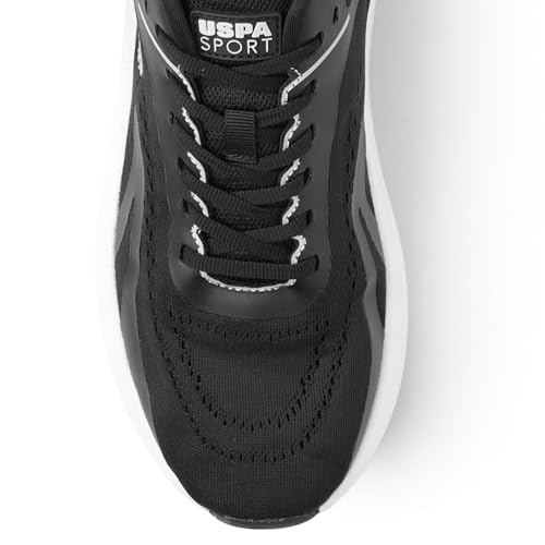 U.S. POLO ASSN. Mens Meng Black Sneaker - 6 UK (2FD24117Z01)