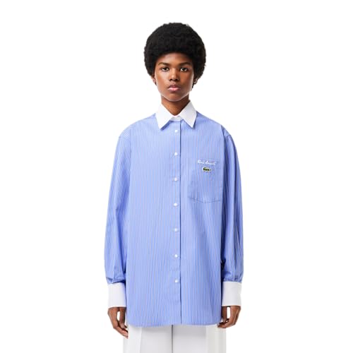 Lacoste Women's Loose Fit Shirt (Blue)