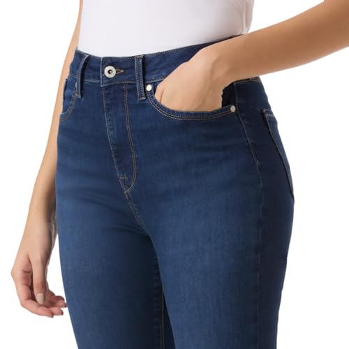 Women Blue Mid Rise Skinny Fit Powerflex Jeans