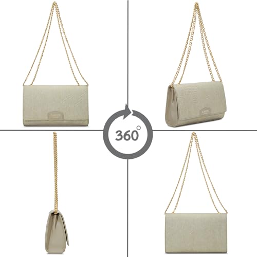 Lavie Luxe Women's Glam Lauren Flap Cross Body Sling Bag | Ladies Purse Handbag | Gift for Women