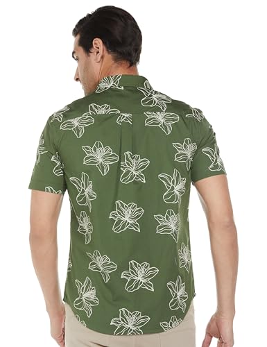 Levi's Men's Fitted Shirt (32908-0345_Bronze Green
