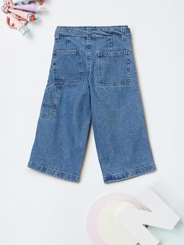 Max Girl's Regular Trousers (S525CFD10_Dark Blue