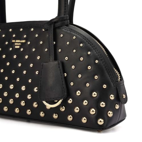Da Milano Leather Book Tote for Women - Beige & Espresso (LB-02580)