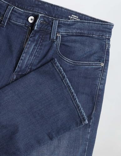 U.S. Polo Assn. Denim Co. Men's Harold Slim Straight Fit Blue Jeans (UDJEN1899_Blue_32)