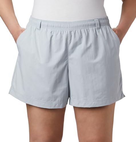 Columbia Women Grey Omni-Shade W Backcast II Short, Grey, L, Watersports | Sun Protection