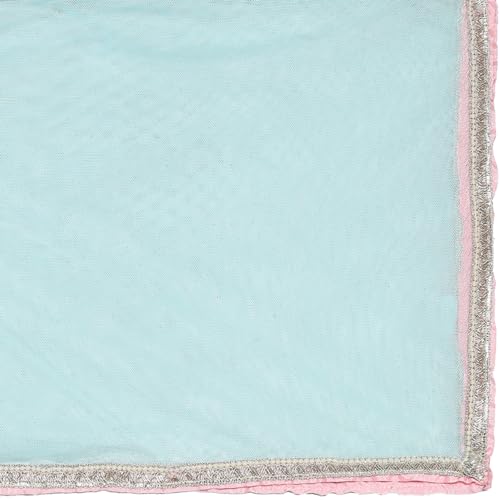 BIBA Girls Nylon Solid Lehenga Set (Kw5633_5_Pink) Readymade Pink 5