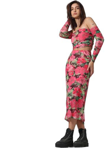 ONLY Polyester Blend Western Skirt Black