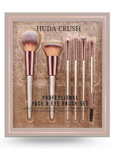 HUDA CRUSH rakhi combo kit for sister - 3in1 Concealer Palette, Blusher Palette, 18 Shade Nude Eyeshadow Palette with Brush Set of 6Pcs