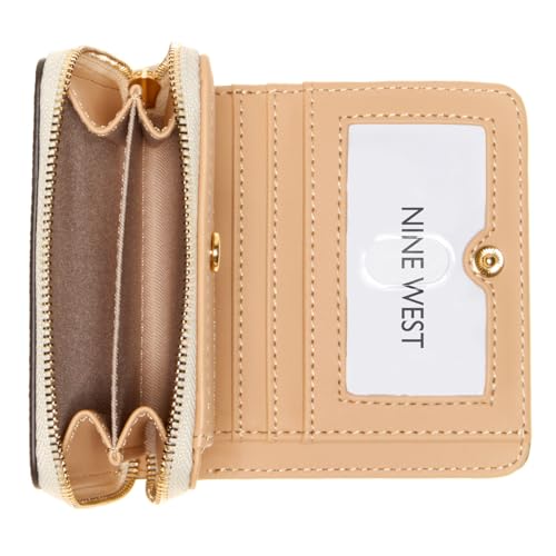 Nine West reflected 9 small zip around wallet, Dark Mushroom, One Size, Reflected 9 Small Zip Around Wallet