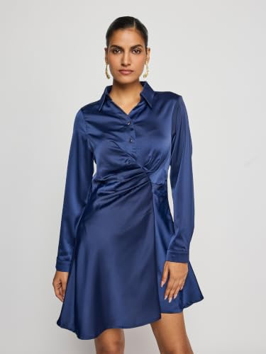 Label RITU KUMAR Navy Amour Short Dress