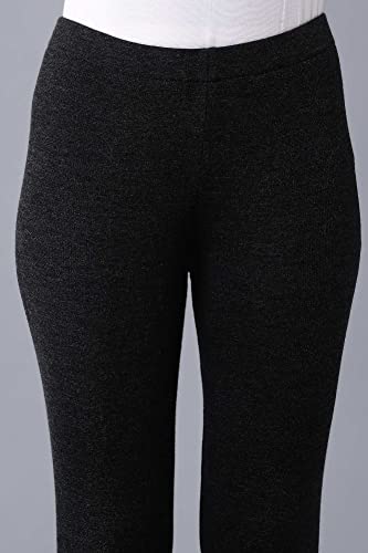 W for Woman Black Pleated Tights