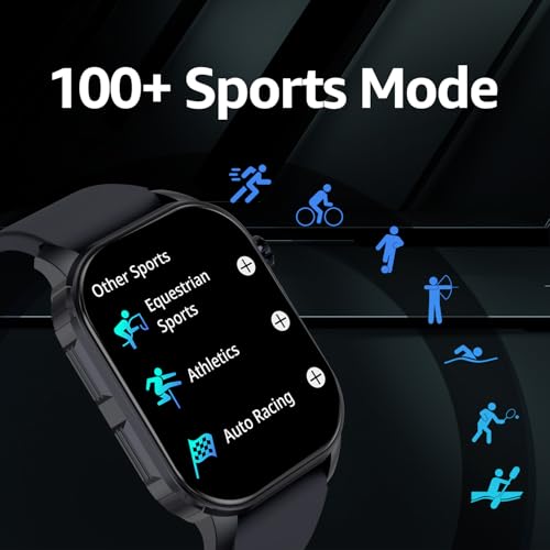 Itel Alpha 51.05mm (2.01") LED Display SmartWatch, 500 Nits Brightness, 7 Days Battery Life, Bluetooth Calling Along with Multisport Modes Smart Watch, IP67 Waterproof (Black)
