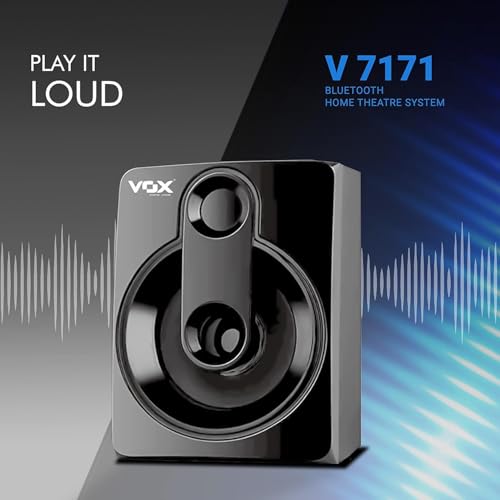 IKALL Vox V7171 Home Theater 7.1 Speaker System (BT, Aux, USB and FM Connectivity) - Raven Black Edition