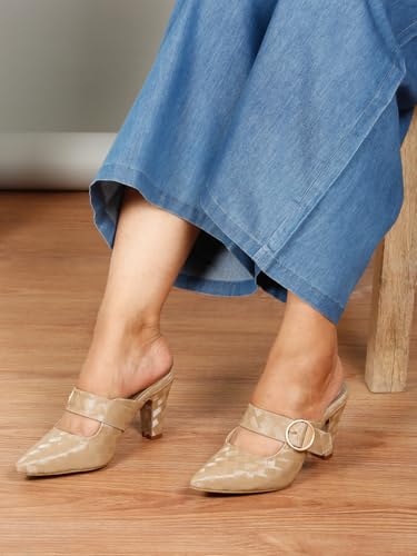 Flat n Heels Womens Beige Pumps FnH 2784-BG