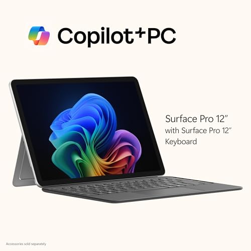 Microsoft New Surface Pro 12" - Windows 11 Home Copilot+ PC - LCD PixelSense Touchscreen - Qualcomm Snapdragon X Plus (8 Core) - 16GB RAM - 256GB SSD - Platinum - EP2-27654