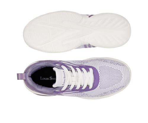 LOUIS STITCH Women’s Lilac Haze Lightweight Athleisure Sport Shoes | Lightweight Casual Sneakers | Lace-Up Sneaker and Athleisure Wear| Perfect for Casual, Gym & Travel Wear | LSLD-ATH | UK-6