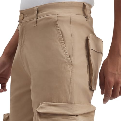 Pepe Jeans Men's Straight Pants (PM211959_Khaki Beige