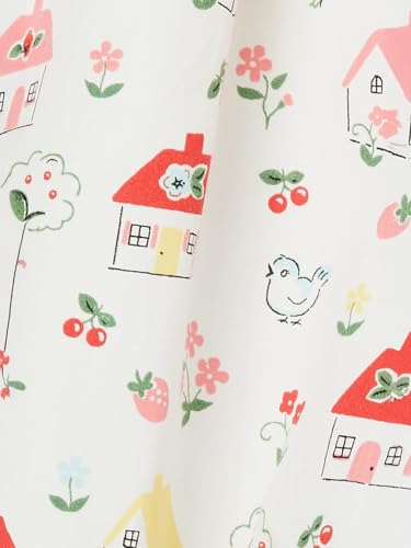 Max Girls Printed A-line Dress(Off White_3-4 Y)